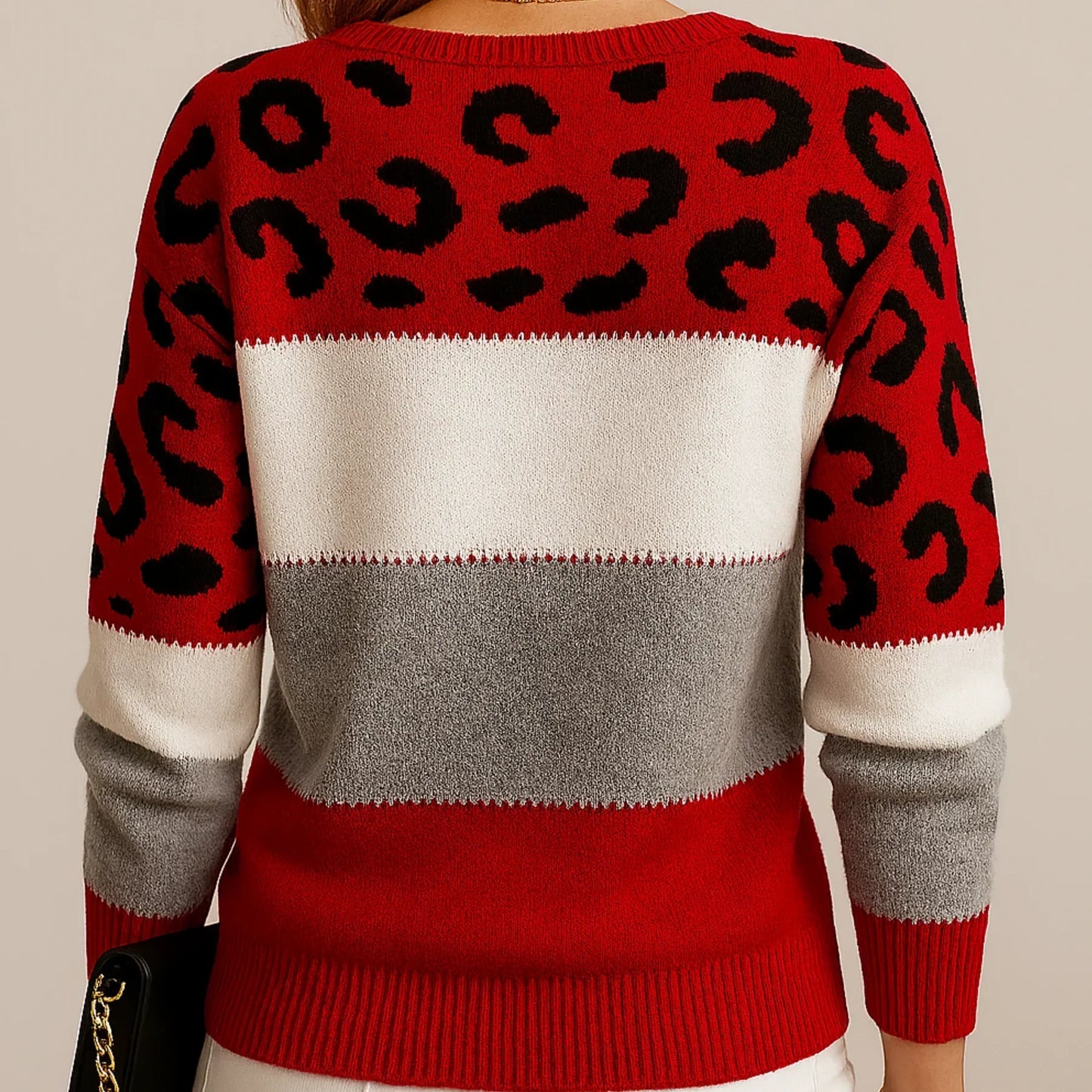 Women's Leopard Print Sweater | Casual