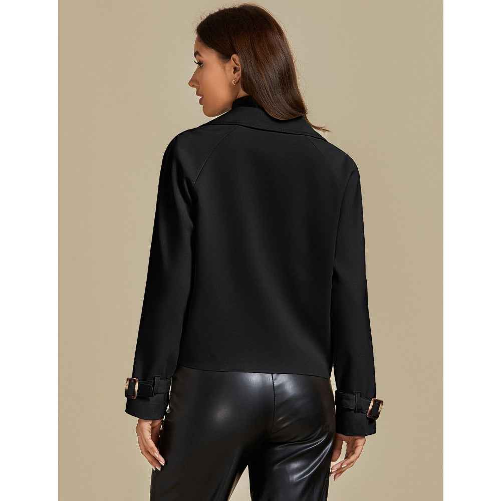 Double-Breasted Cropped Jacket for Women - Giovanna