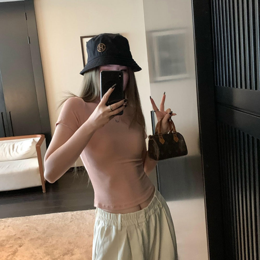 Fitted Short Sleeve T-Shirt for Women - Immacolata