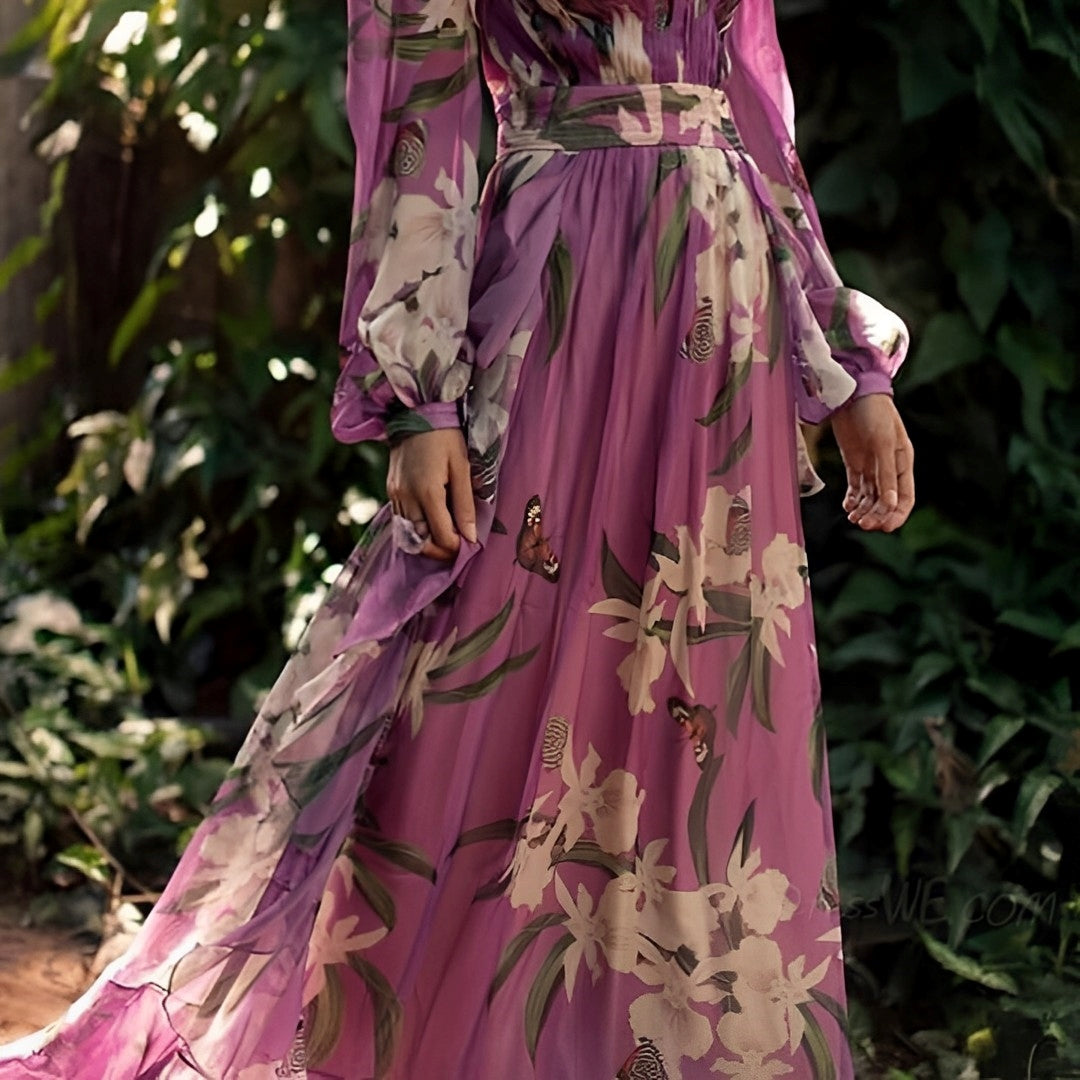 Party Lightweight Chiffon Dress | Flowy Fit