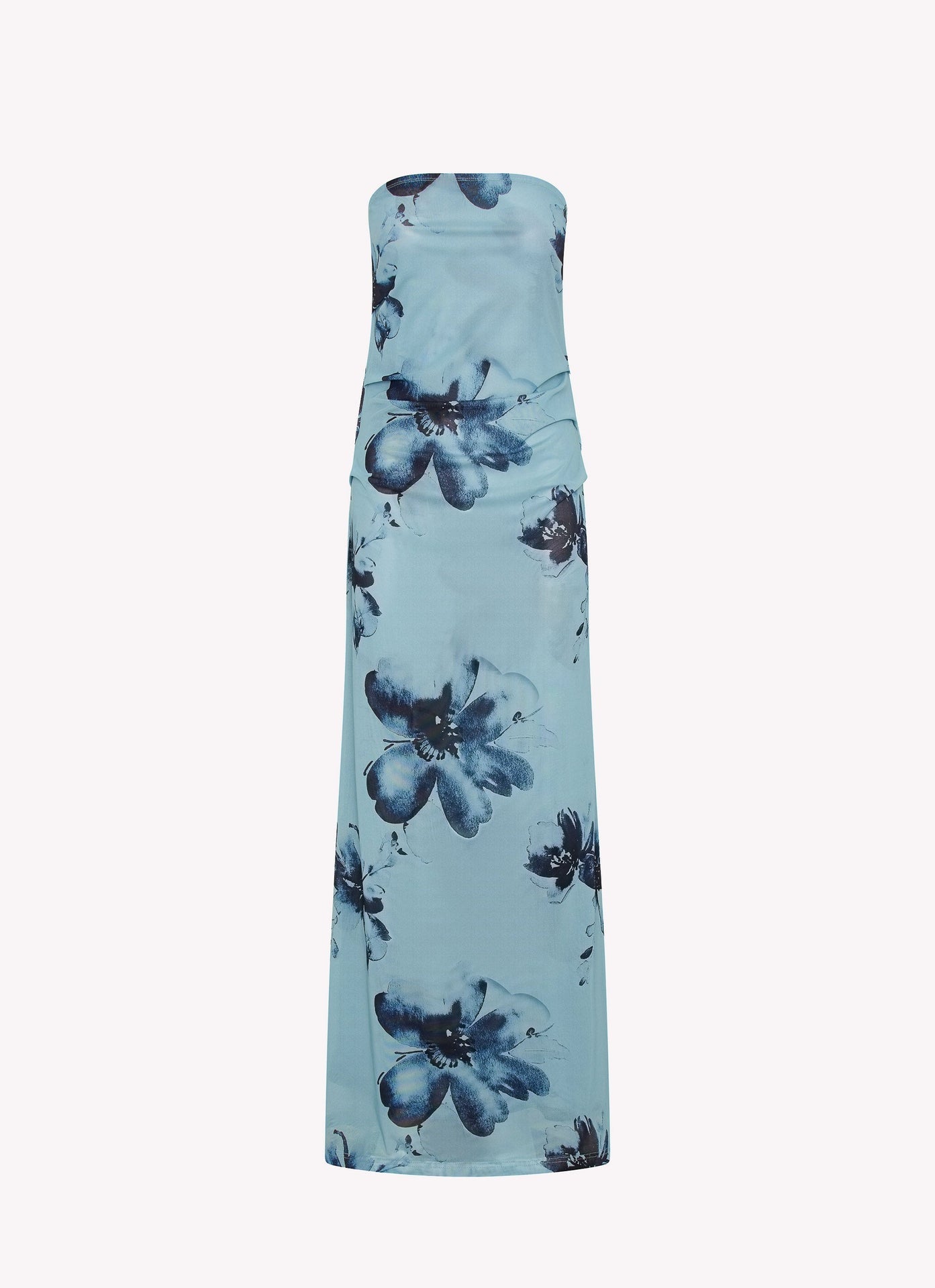 Massima Maxi Dress - Blue Black Floral