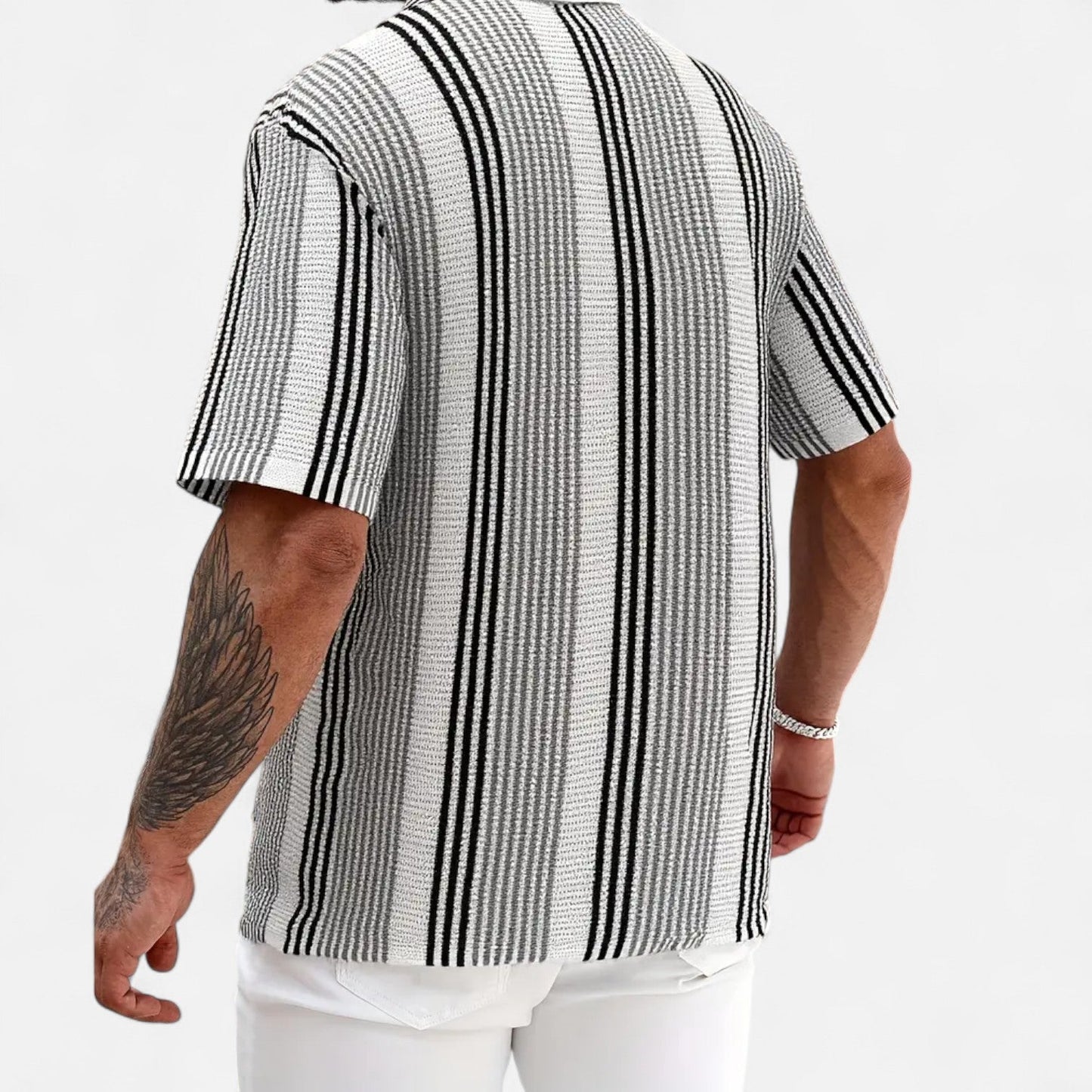 Men's Striped Shirt | Short-Sleeve