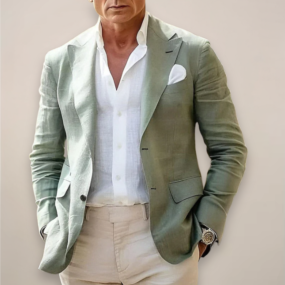 Men's Casual Linen Blend Blazer | Comfort