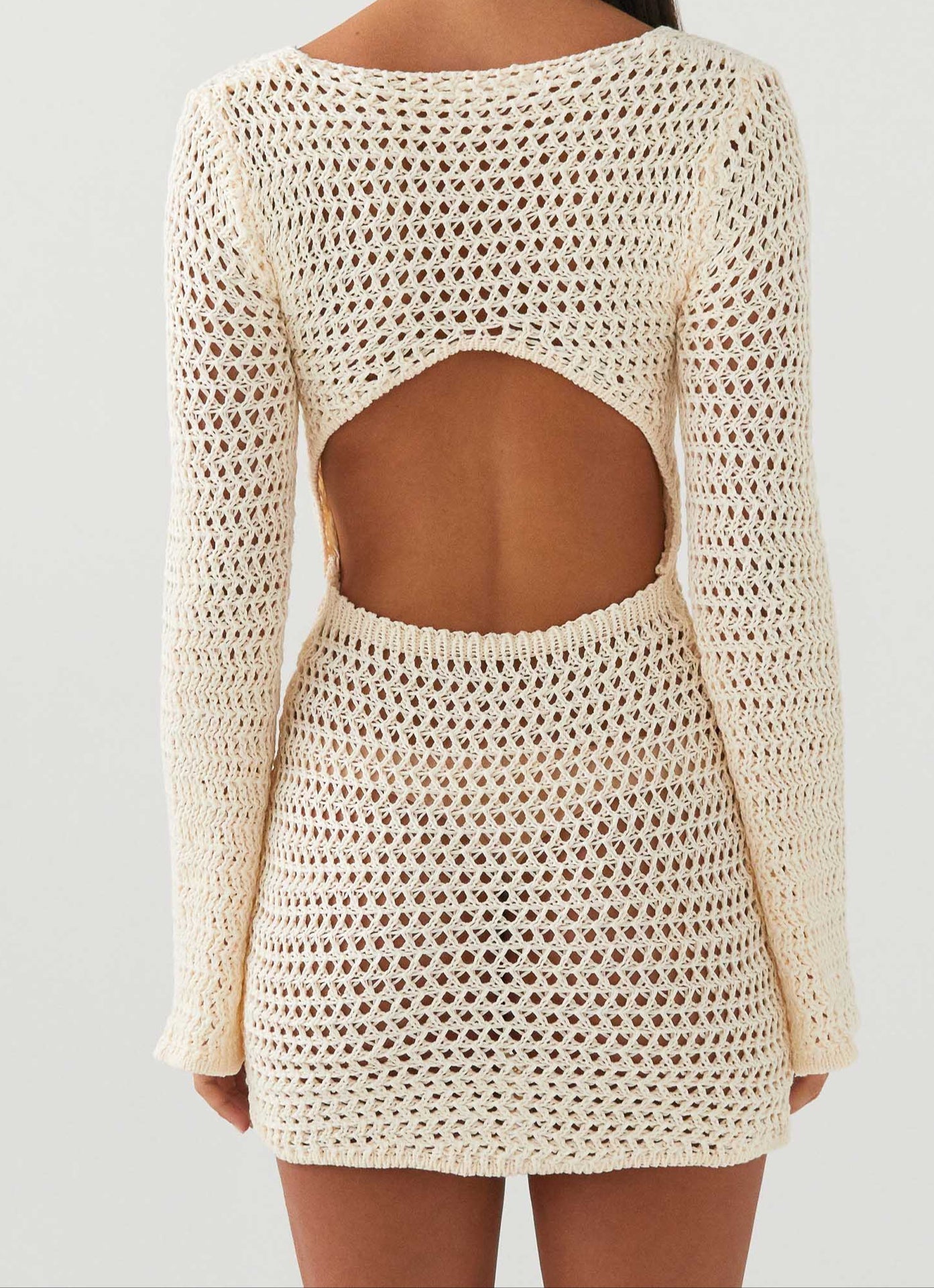 Filide Crochet Mini Dress - Ivory