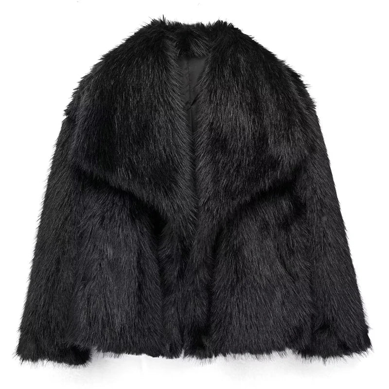 Women's Soft Fur Coat | Plush Faux