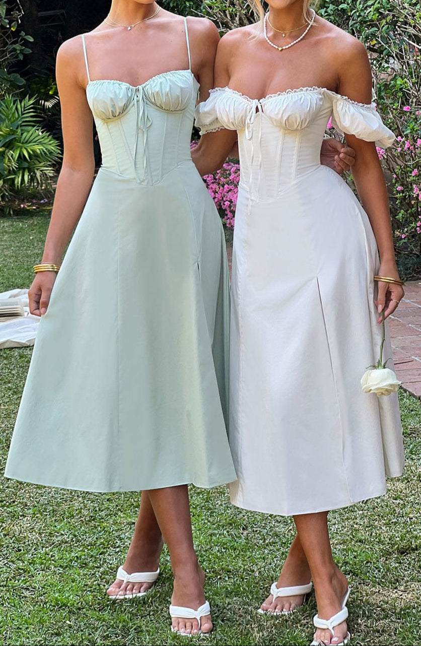 Daniela Midi Dress - Ivory