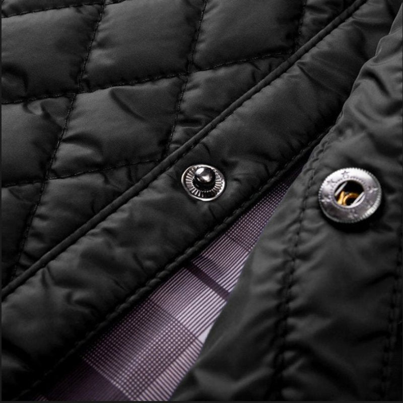 Men's Splicing Cotton Jacket | Lattice