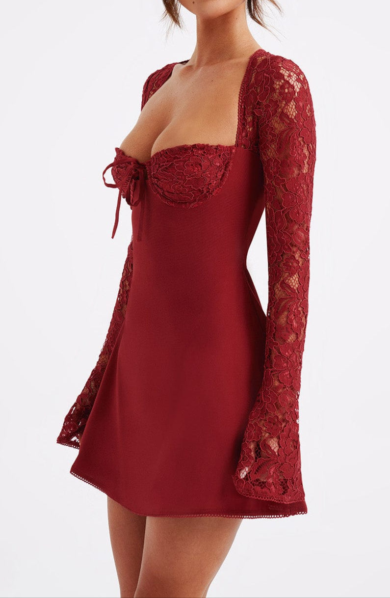 Alejandra Mini Dress - Red