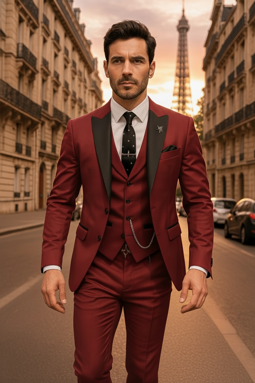 Men's 3-Piece Slim Fit Suits | Formal Events