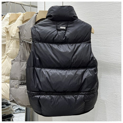 Sleeveless Puffer Vest Jacket for Women - Soraya