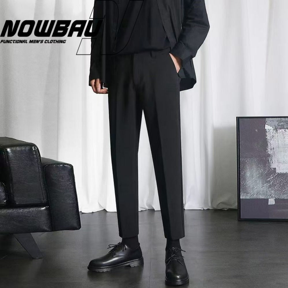 Wrinkle Free Straight Leg Dress Pants for Men - Emina