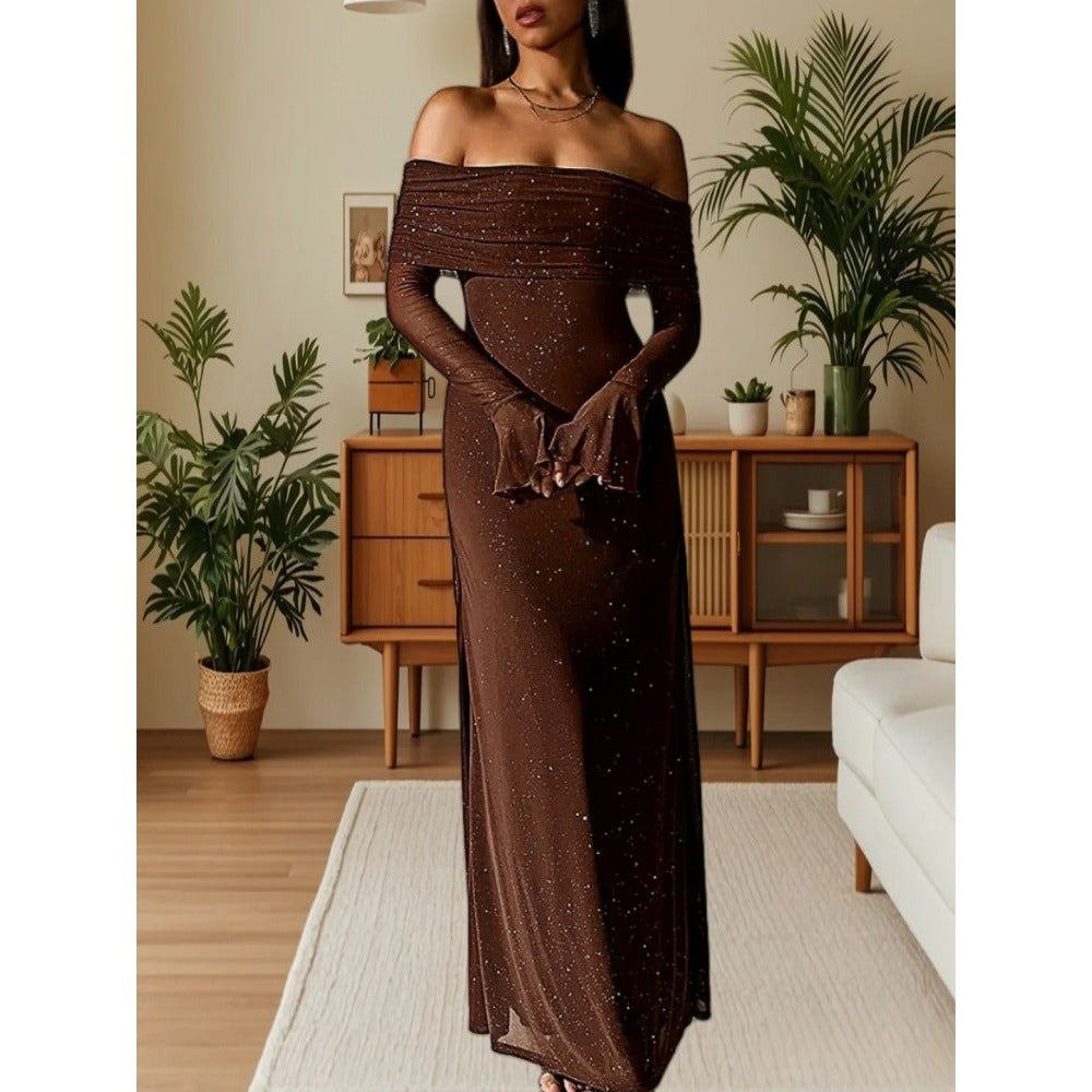 Off Shoulder Maxi Dress for Women - Beatrice