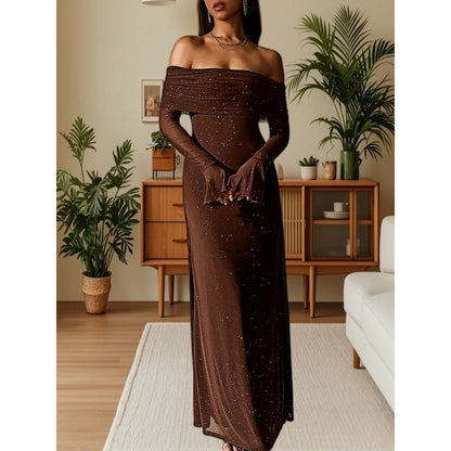 Off Shoulder Maxi Dress for Women - Beatrice