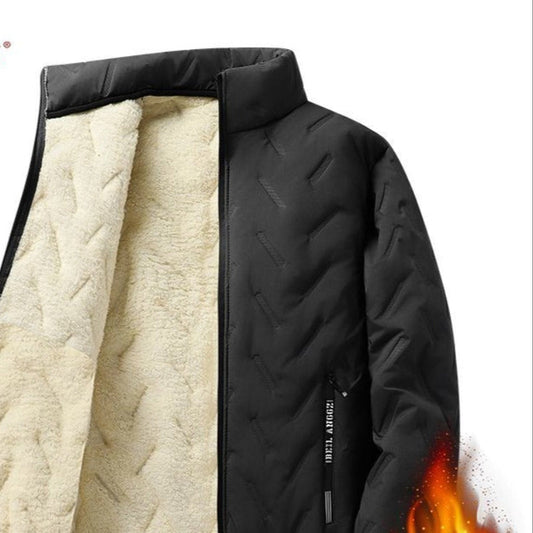 Fleece Lined Zip Up Winter Jacket for Men - Virginia