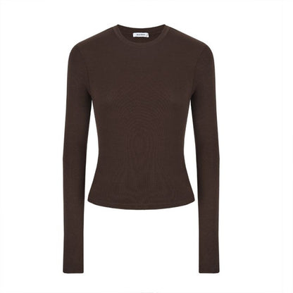 Long Sleeve Fitted T-Shirt for Women - Wanda