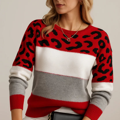 Women's Leopard Print Sweater | Casual