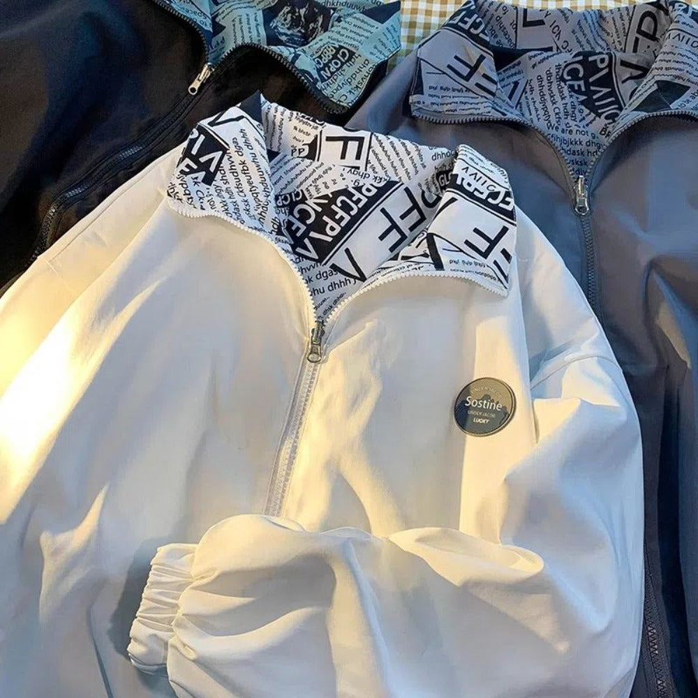 Reversible Jacket with Printed Design for Women - Lavinia