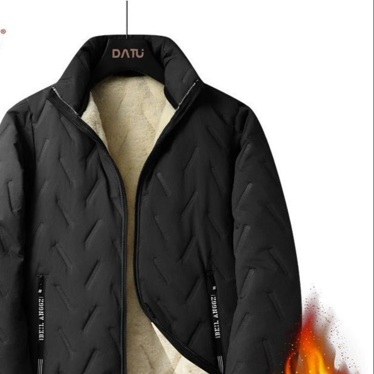 Fleece Lined Zip Up Winter Jacket for Men - Virginia