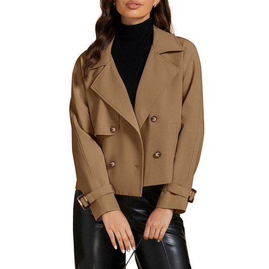 Double-Breasted Cropped Jacket for Women - Giovanna