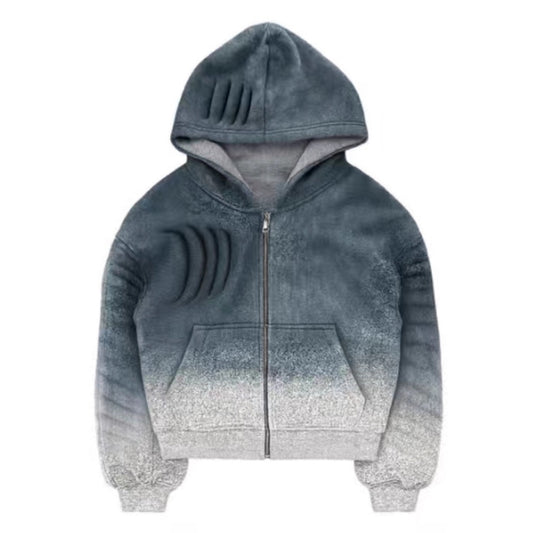 Reversible Zip Up Hoodie Jacket for Women - Liberata