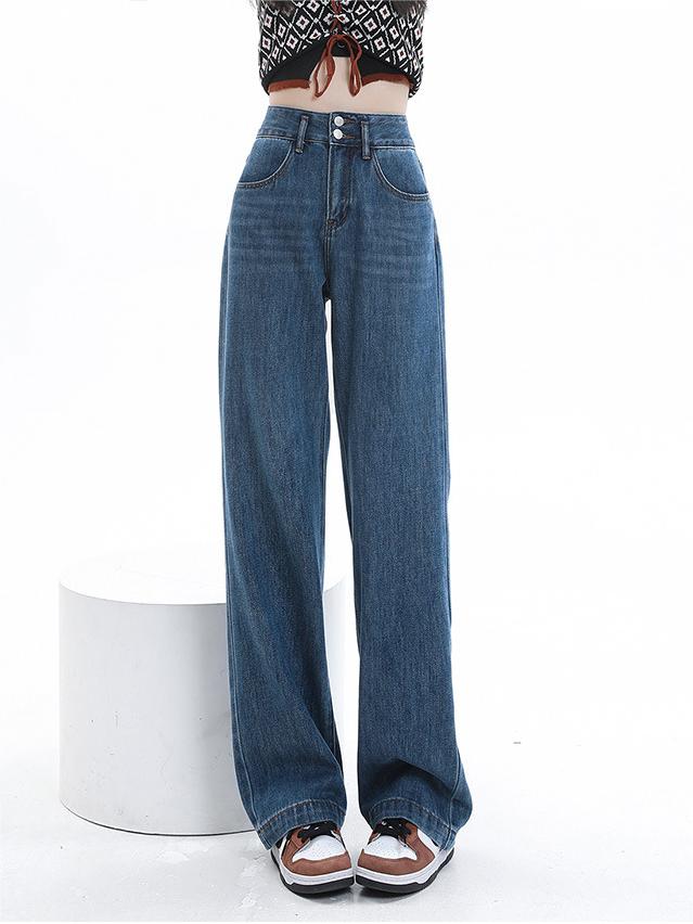 High-waisted, high-waisted air jeans