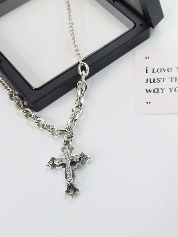 Y2k Star Cross Butterfly Heart Vintage Pendant Set