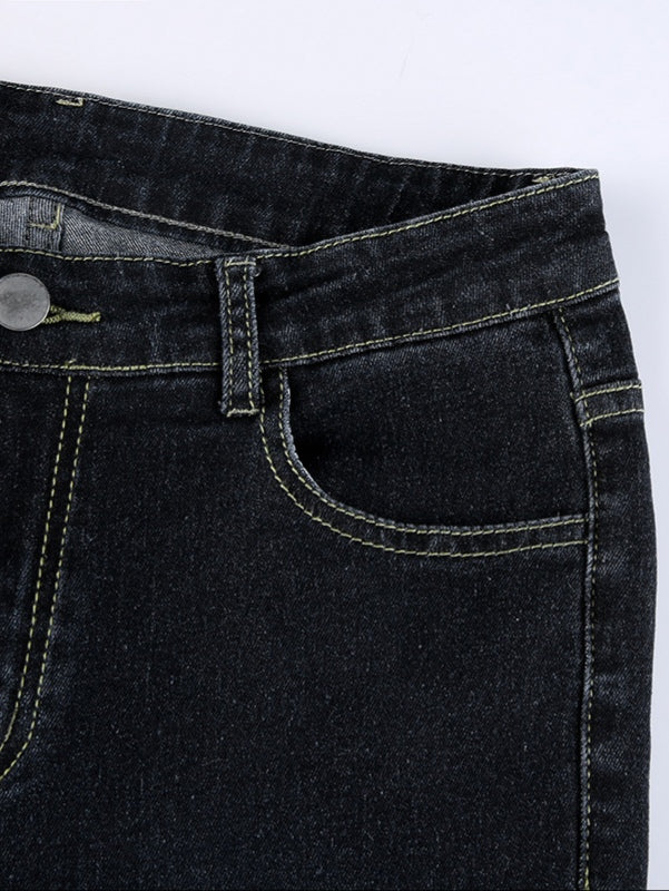 Dark faded low waist vintage flared jeans