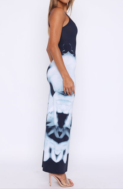 Miranda Maxi Dress Greyscale Floral