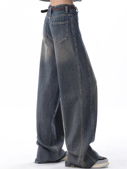 2000s Y2K Vintage Baggy Boyfriend Jeans with Wash Effect