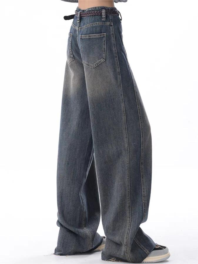 Vintage Y2K Washed Effect Baggy Boyfriend Jeans