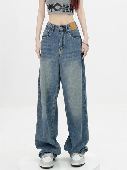 2000s Y2k Blue Wash Baggy Boyfriend Jeans