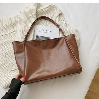 Large Faux Leather Shoulder Bag for Women - Raffaella