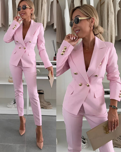 Women's Double-Breasted Suits | Slimming