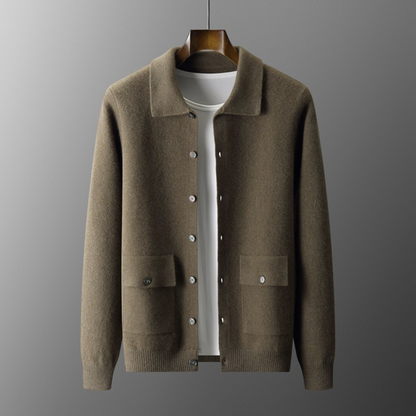 Men's Cashmere Cardigan | Lapel