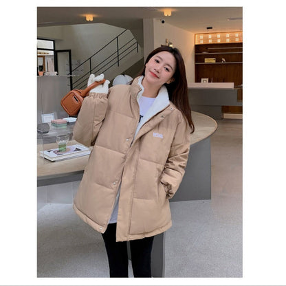 Reversible Puffer Jacket Two-Sided Coat for Women - Milena