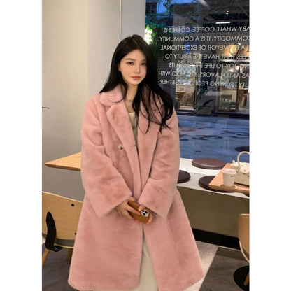Oversized Faux Fur Coat for Women - Marisa