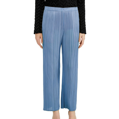 Pleated Wide Leg Pants with Elastic Waist for Women - Benedetta