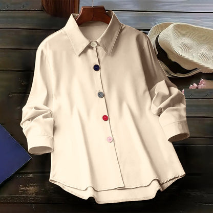 Button Down Long Sleeve Shirt for Women - Vanessa