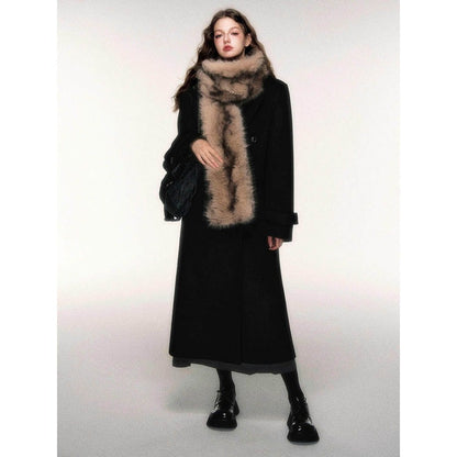 Brown Faux Fur Winter Scarf for Women - Samantha