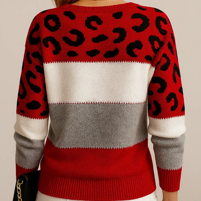 Women's Leopard Print Sweater | Casual