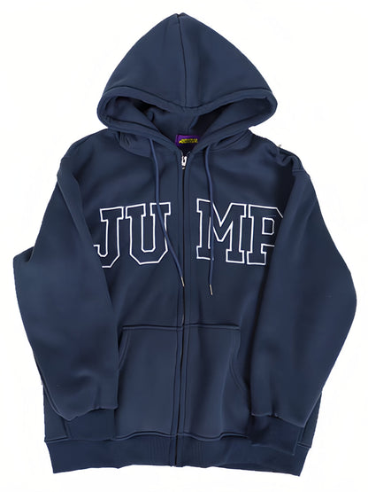 Retro Sport Oversized Hoodie with Slogan