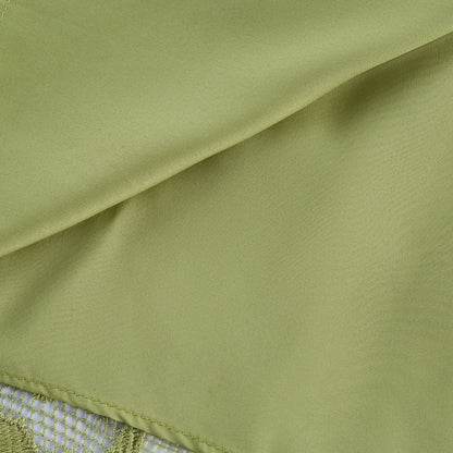 Sage Green Lace Strapless Maxi Dress with Flared Skirt for Women - Rosa