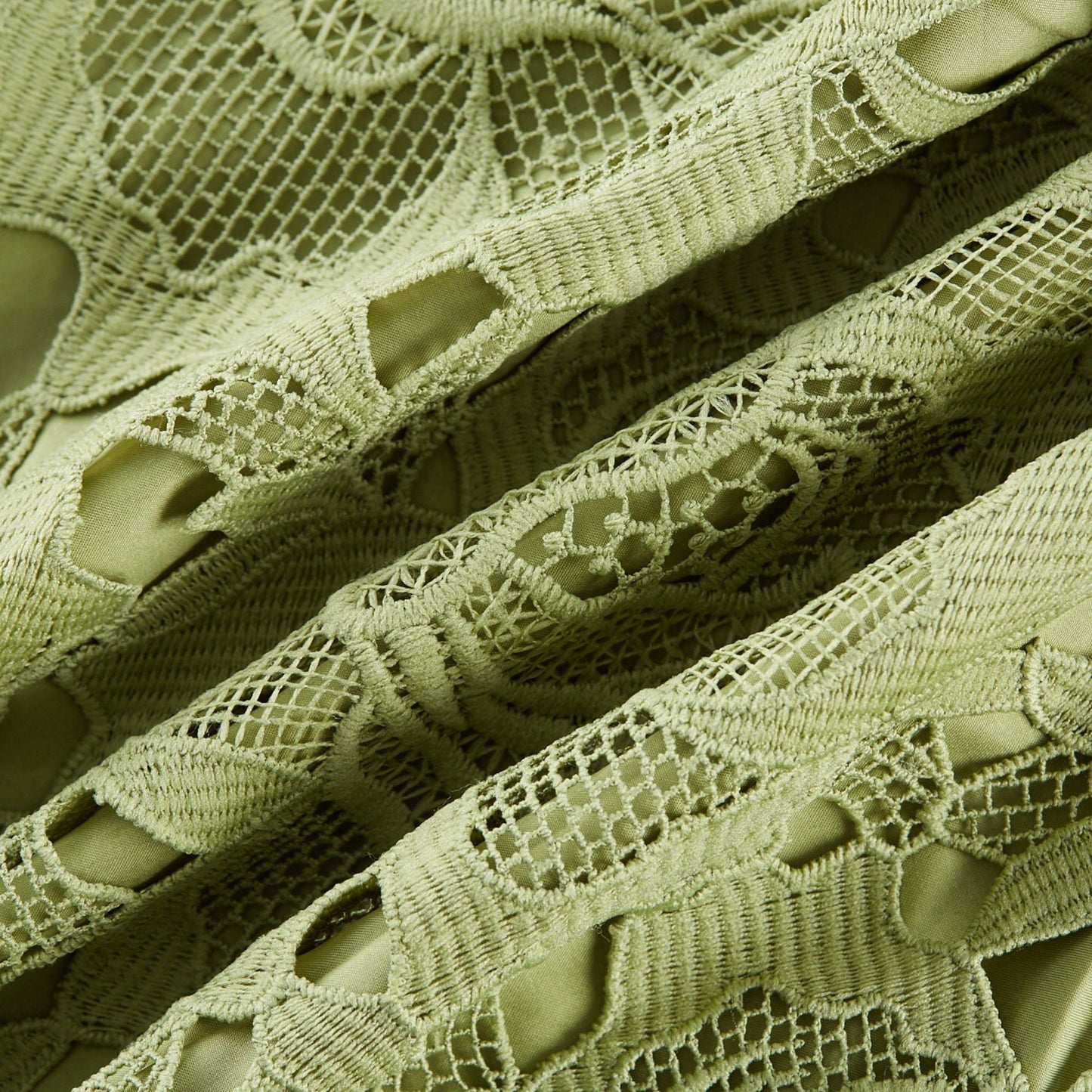 Sage Green Lace Strapless Maxi Dress with Flared Skirt for Women - Rosa