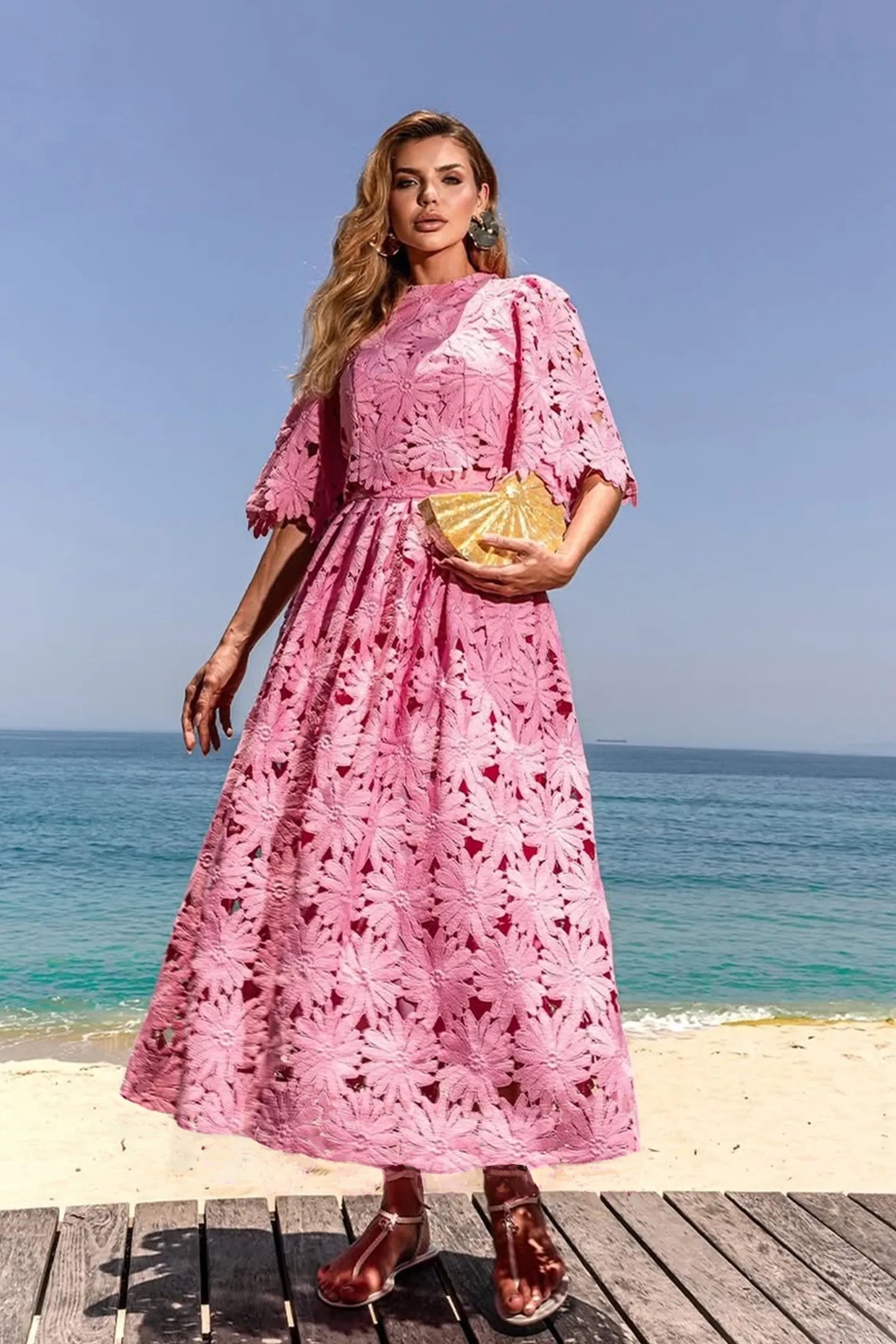 Lace Crop Top and Skirt Set for Women - Lea