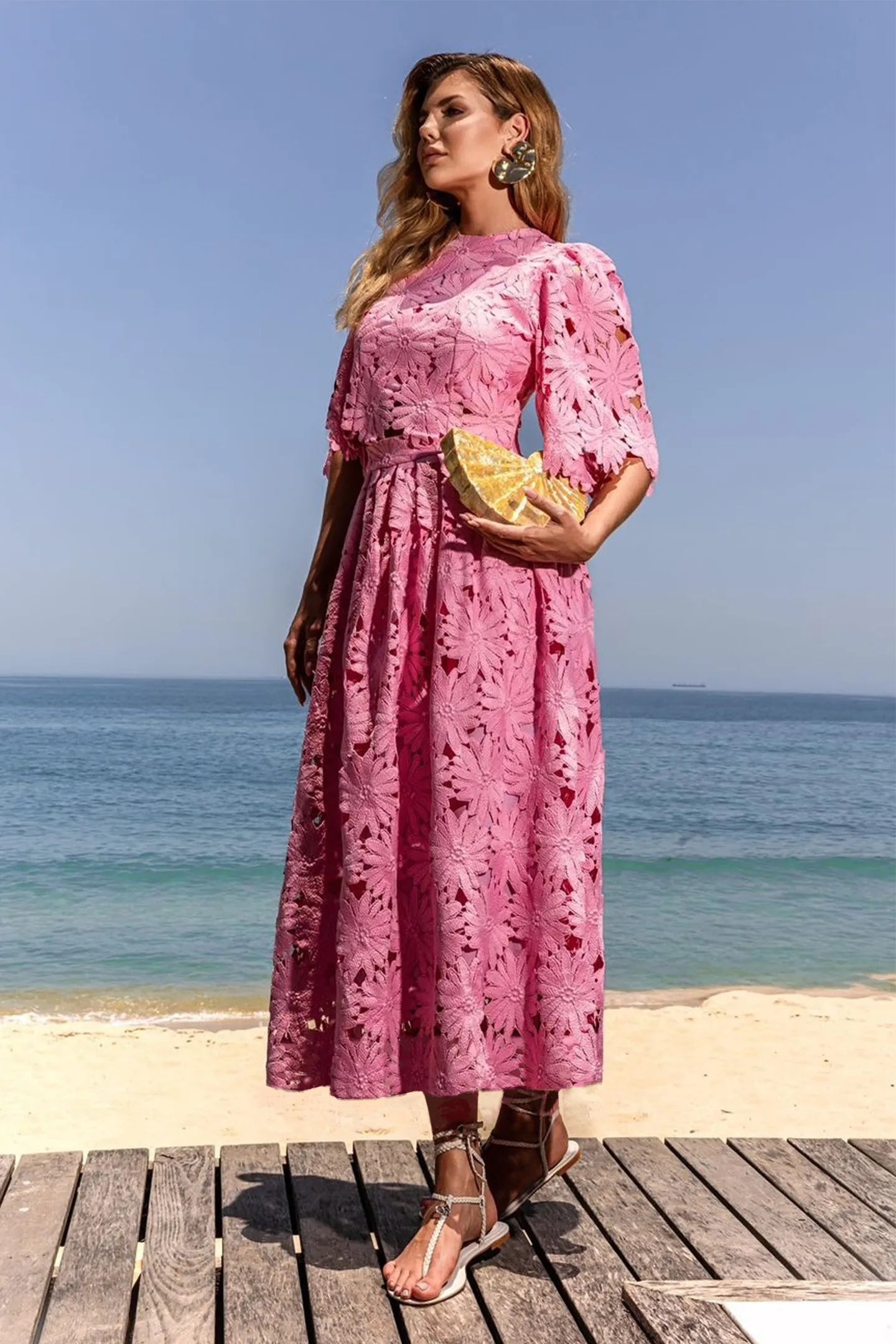 Lace Crop Top and Skirt Set for Women - Lea