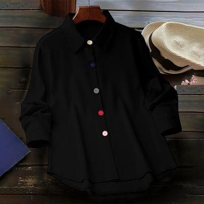 Button Down Long Sleeve Shirt for Women - Vanessa