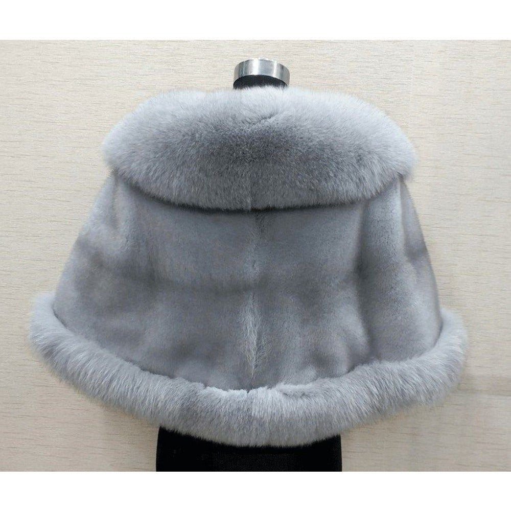 Faux Fur Winter Shawl for Women - Alina