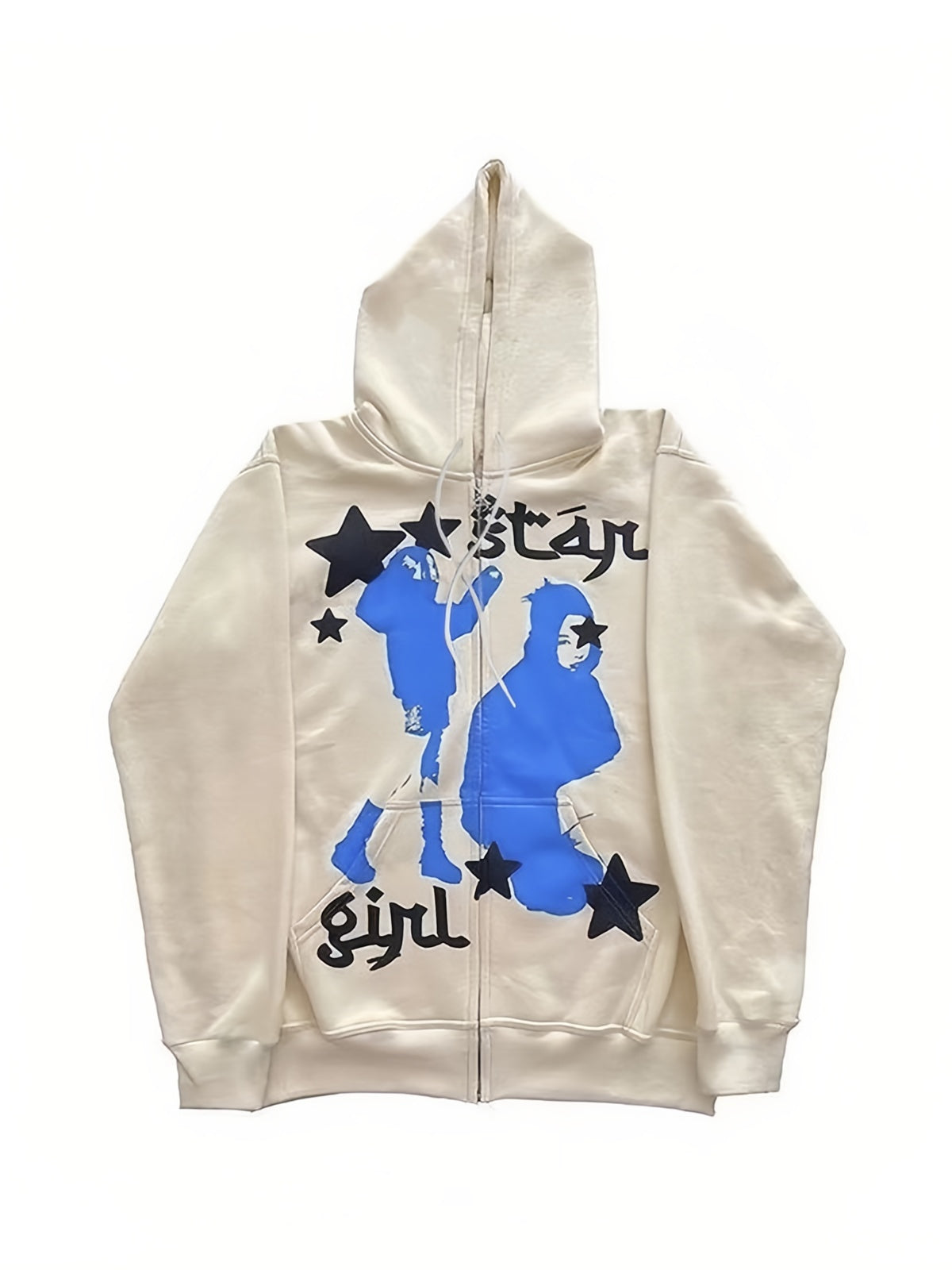 Zip up hoodie with Star Girl graphic
