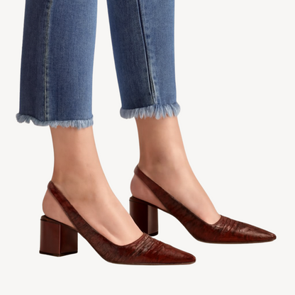 Women's Plaid Heels | Pointed