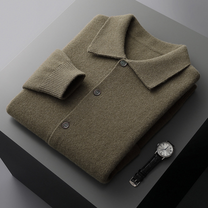 Men's Cashmere Cardigan | Lapel